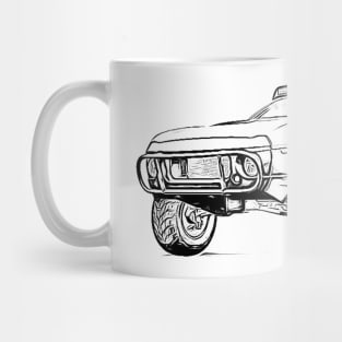 Rally Fighter Truck Wireframe Mug